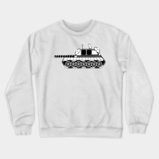 Black and White Patterned Cartoon Tank (Variant 4) Crewneck Sweatshirt